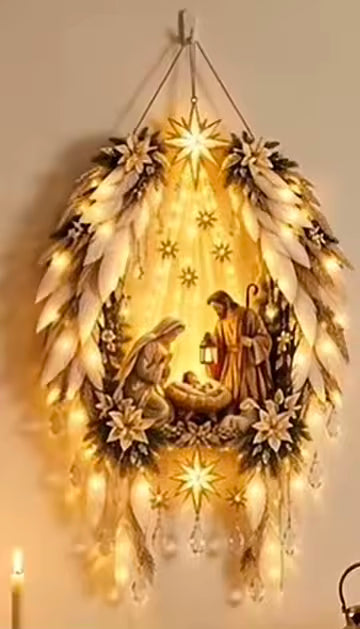 Adorno Navideño Luminoso Nacimiento